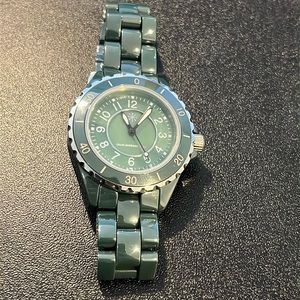 Isaac Mizrahi Ceramic Watch - Hunter Green